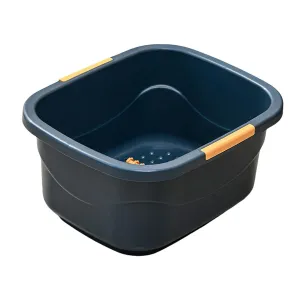 Foot Bath for Soaking Feet,Lightweight,Pedicure Foot Soak,Foot Bathtub,Foot Bucket Foot Soak Tub for Foot Soak Bath Pedicure, dark blue Large