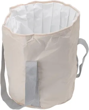 Foot Bath Soak Tub, Foot Bucket Foot Soaking Tub with Storage Bag Foldable Foot Tub, Double Layer Foot Bath Bucket, Foot Soak Tub, Camping Bucket for Travel, Outdoor, (Beige)