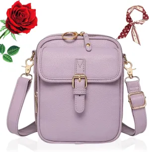 Forcipower Crossbody Bag, Forcipower Leather Crossbody Purse, Urvashi Bag for Women with Built in Wallet