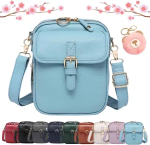 Forcipower Crossbody Bag, Urvashi Crossbody Bag, Vintage Leather Anti Theft Shoulder Bag with 10 Card Slots