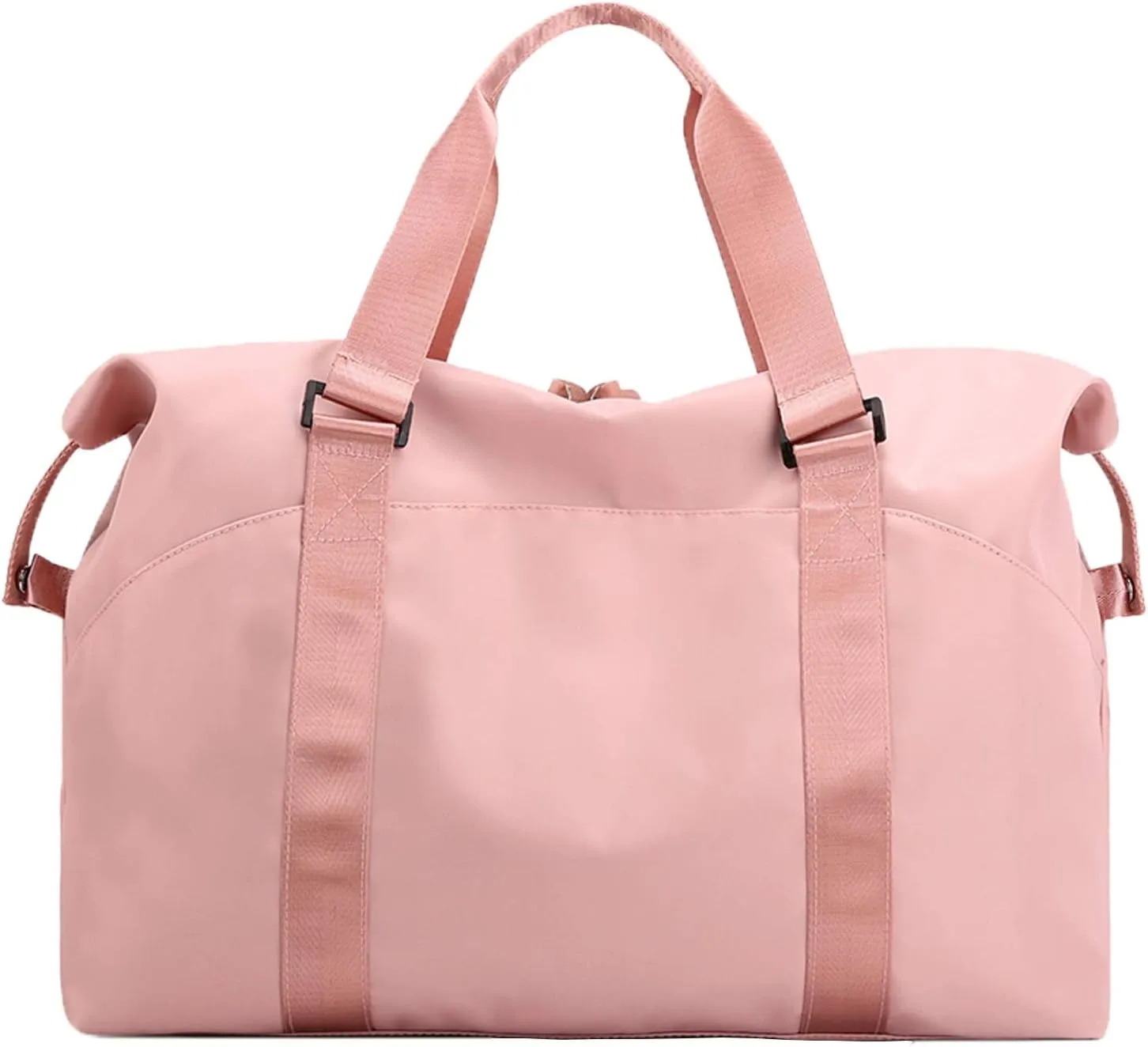 Forestfish Travel Duffel Bags For Women With Trolley Sleeve, Weekender Overnight Carry On Bag Lightwight Waterproof, Pink