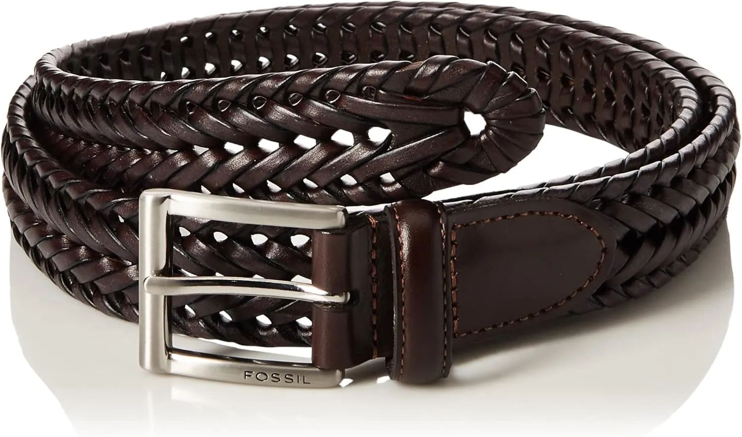 Fossil Men's Brown Leather Belt