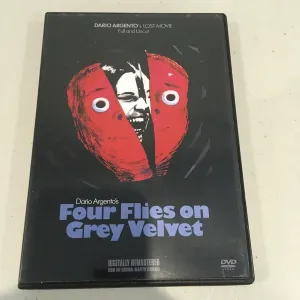four flies on grey velvet