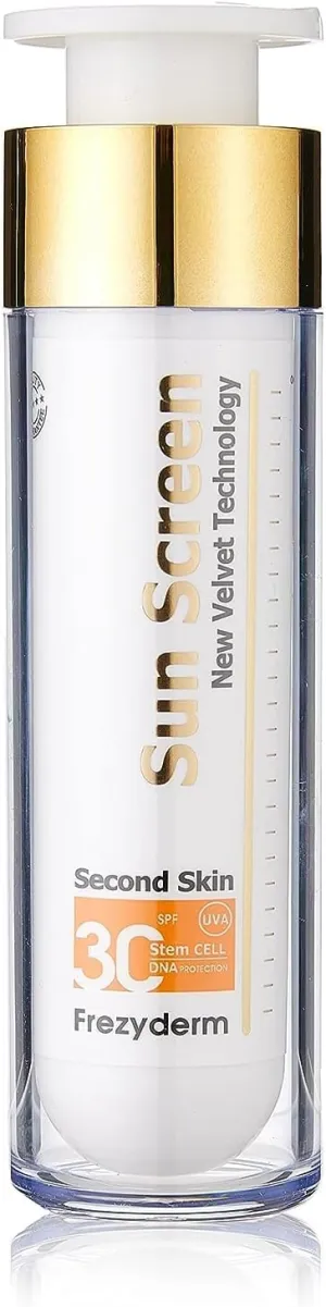 FrezyDerm Sun Screen Velvet Second Skin Technology CLEAR Face SPF30 50ml