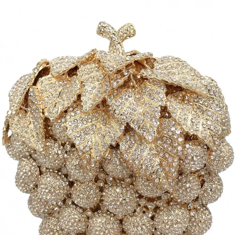 Fruit Grape Crystal Clutch