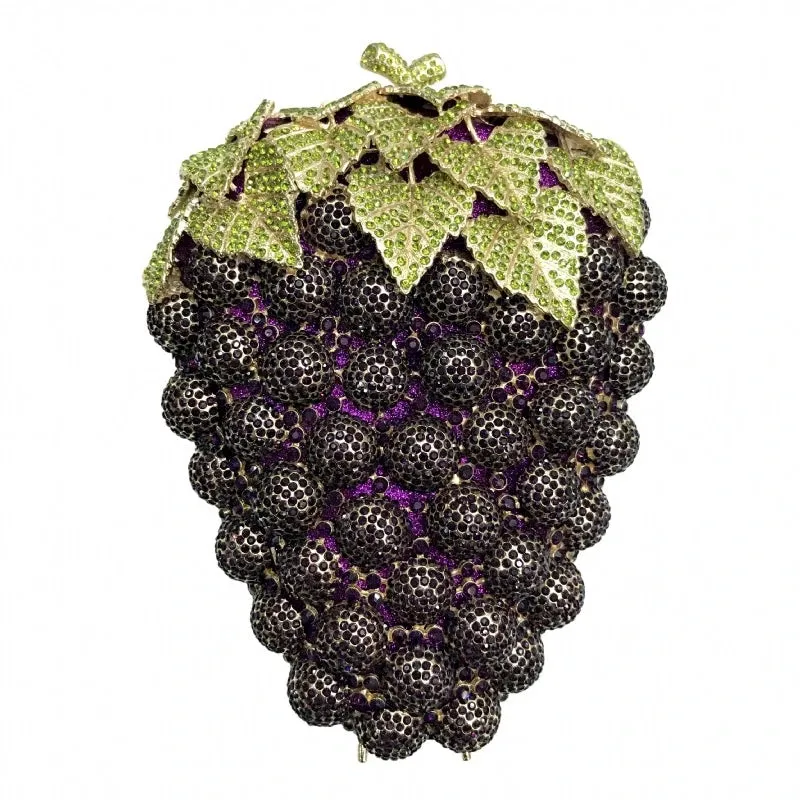 Fruit Grape Crystal Clutch