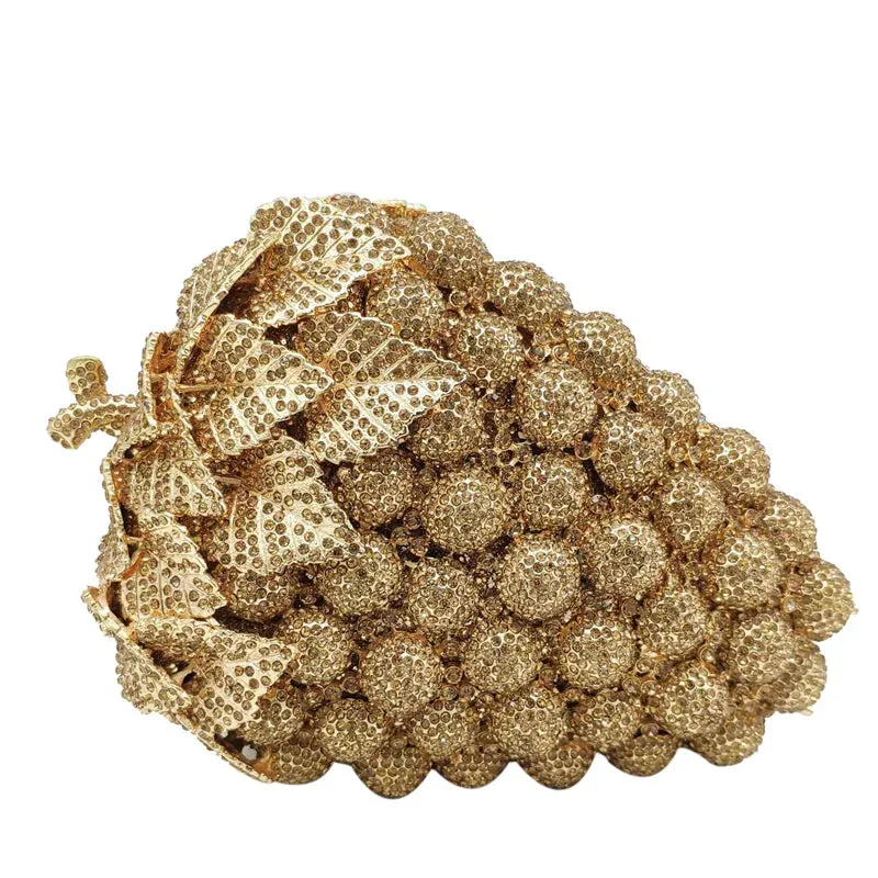 Fruit Grape Crystal Clutch