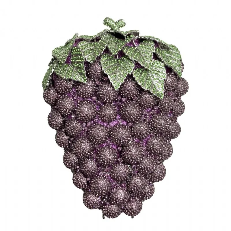 Fruit Grape Crystal Clutch