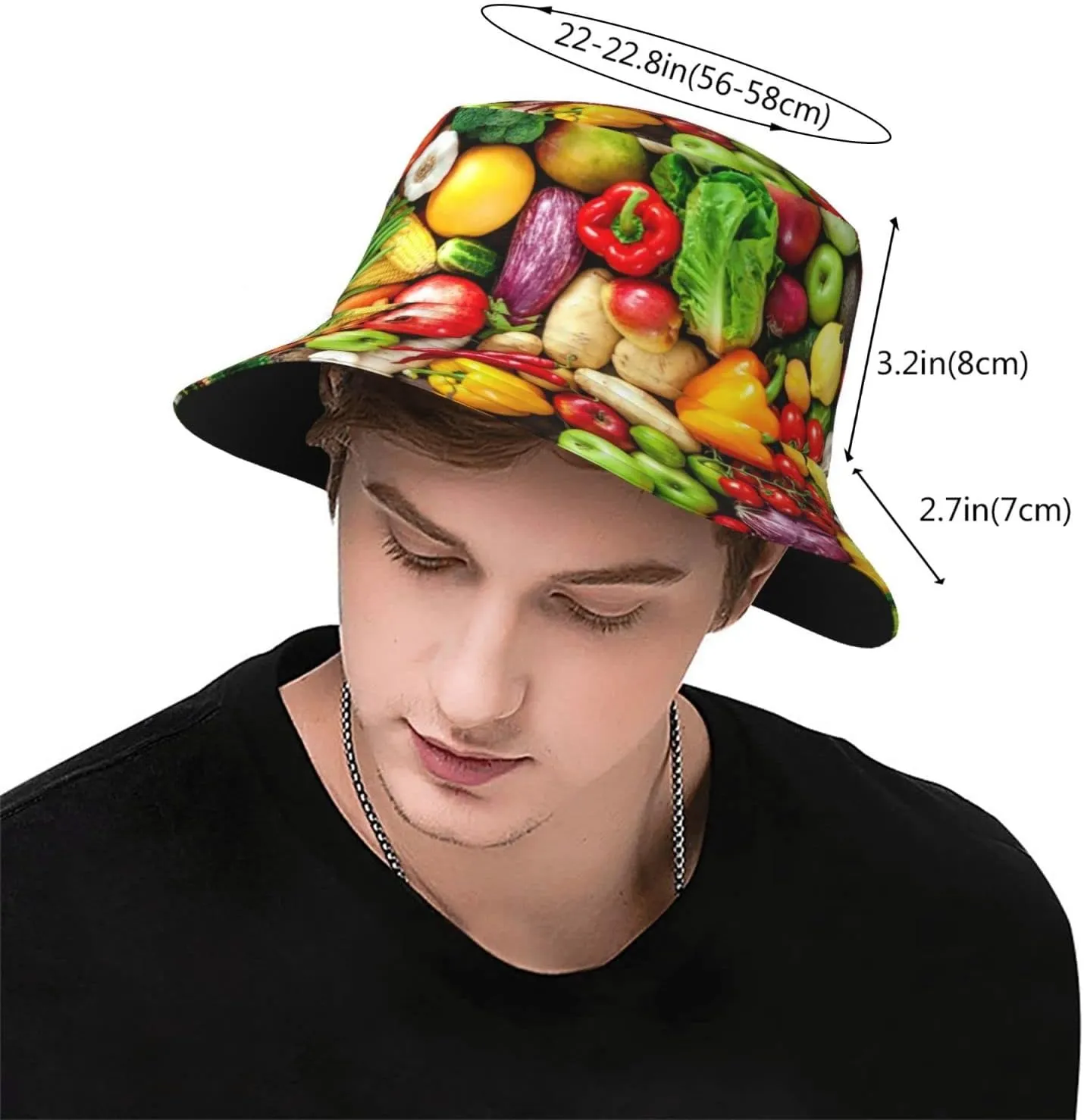 Funny Food Humor Bucket Hat for Mens Boys Summer Casual Fisherman Cap Lightweight Travel Beach Sun Hats Outdoor