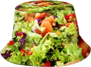 Funny Food Pattern Bucket Hat for Men Women Fashion Summer Fisherman Hat Packable Travel Beach Sun Caps