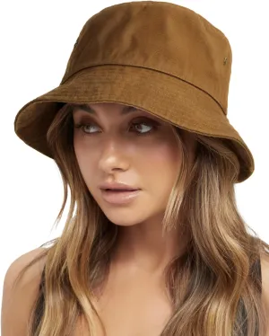 FURTALK Bucket Hats for Women Washed Cotton Packable Summer Beach Sun Hats Bucket Hat with Strings for Travel