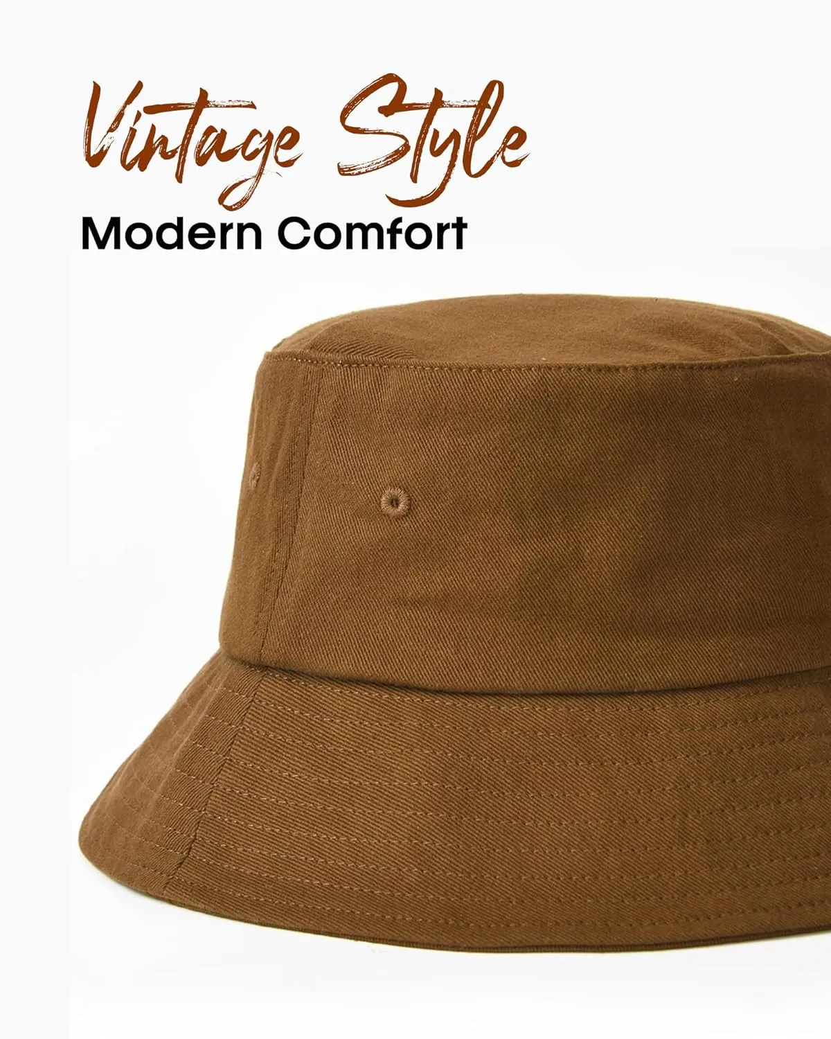 FURTALK Bucket Hats for Women Washed Cotton Packable Summer Beach Sun Hats Bucket Hat with Strings for Travel