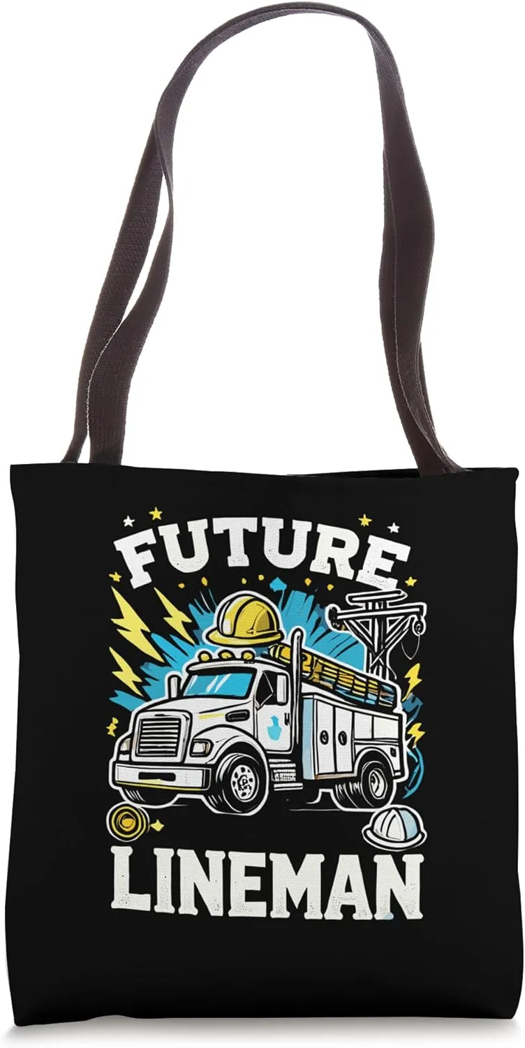 Future Lineman Bucket Truck for Electrical Engineer Tote Bag