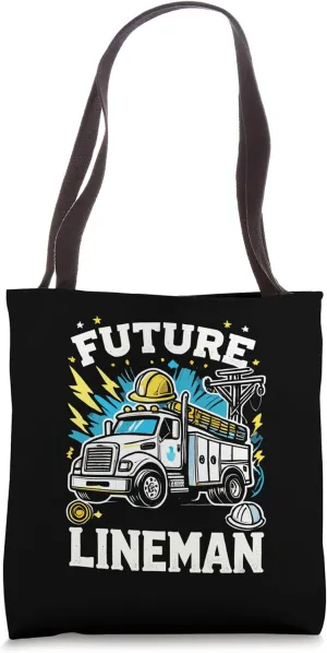 Future Lineman Bucket Truck for Electrical Engineer Tote Bag