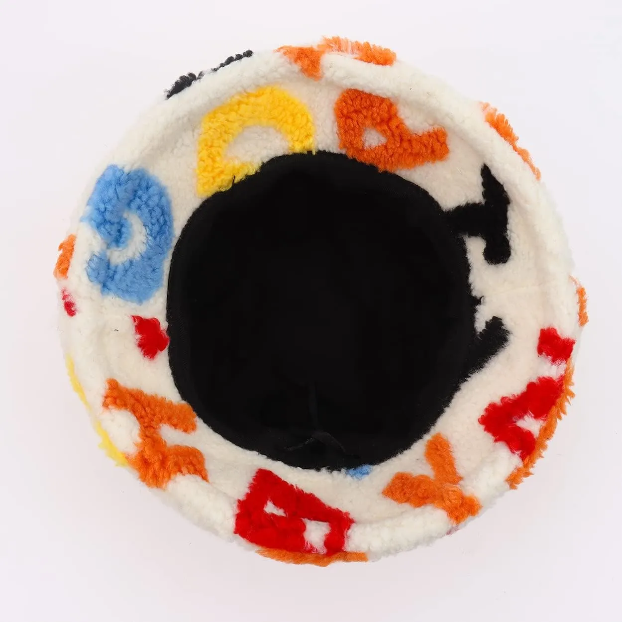 Fuzzy Fur Bucket Hat for Women - Warm Plush Sherpa Winter Hat