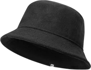 GADIEMKENSD Winter Bucket Hat - Premium Wool, Packable, Plain Colors, Unisex Warm Hat