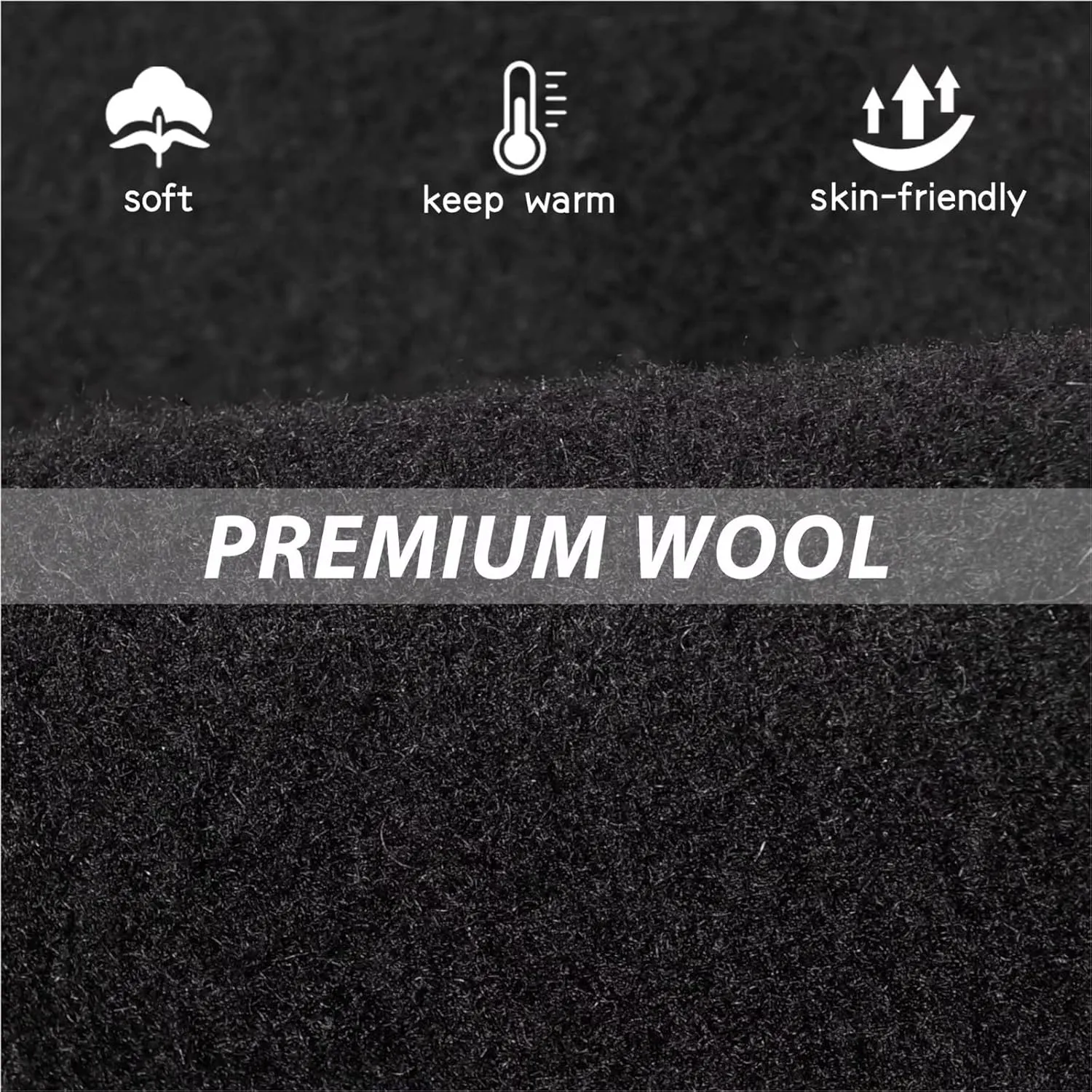 GADIEMKENSD Winter Bucket Hat - Premium Wool, Packable, Plain Colors, Unisex Warm Hat