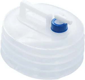 GALPADA 1pc Portable Folding Water Container with Faucet Lightweight Outdoor Water Bucket for Camping Hiking and Vehicle Use Easy to Carry and Store