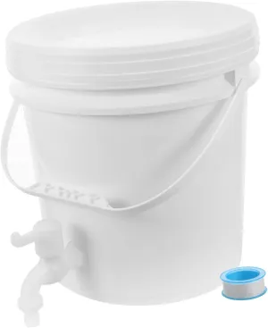 GANAZONO Camping Water Storage Container with Faucet 10l Collapsible Water Tank Outdoor Portable Bucket