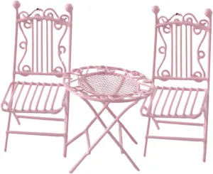 GARVALON 3pcs Scale Furniture for Dollhouse Outdoor Decor for Miniature House Accessories and Playtime Fun