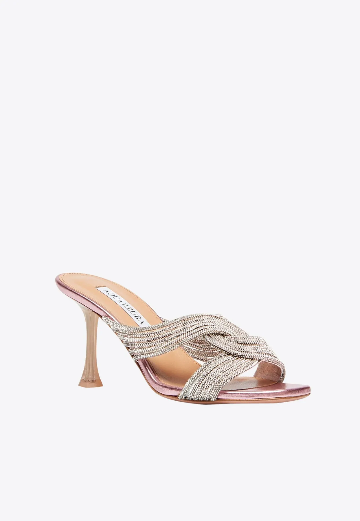 Gatsby 75 Crystal-Embellished Mules