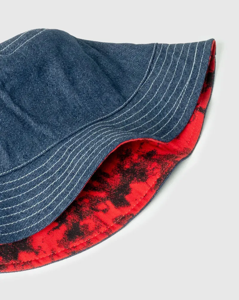 Gavin Allover Print Reversible Bucket Hat