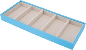 Glasses Display Tray, 5 Grid Design Velvet Glasses Box Tray Jewelry Glasses Organizer Tray Watch Holder Glasses Display Case/133 (Color : Blue)