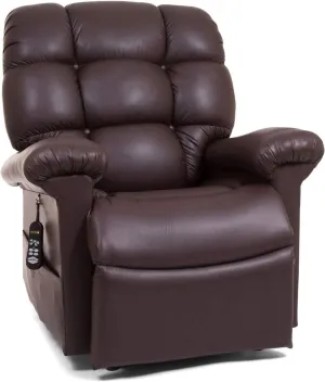 Golden Technologies Cloud PR510 SME Small/Medium Dual Motor Infinite Position Lift Chair Zero Gravity Recliner - Brisa Coffee Bean Ultra Leather Fabric