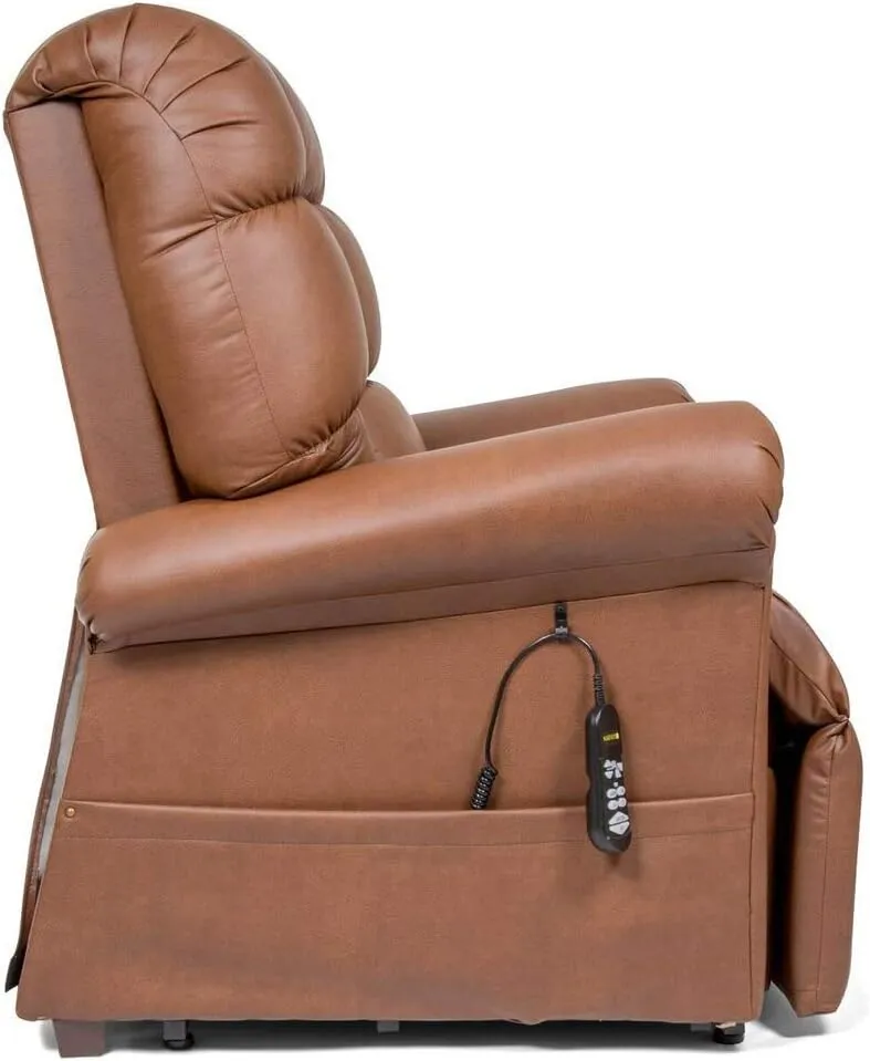 Golden Technologies Cloud PR510 SME Small/Medium Dual Motor Infinite Position Lift Chair Zero Gravity Recliner - Brisa Coffee Bean Ultra Leather Fabric