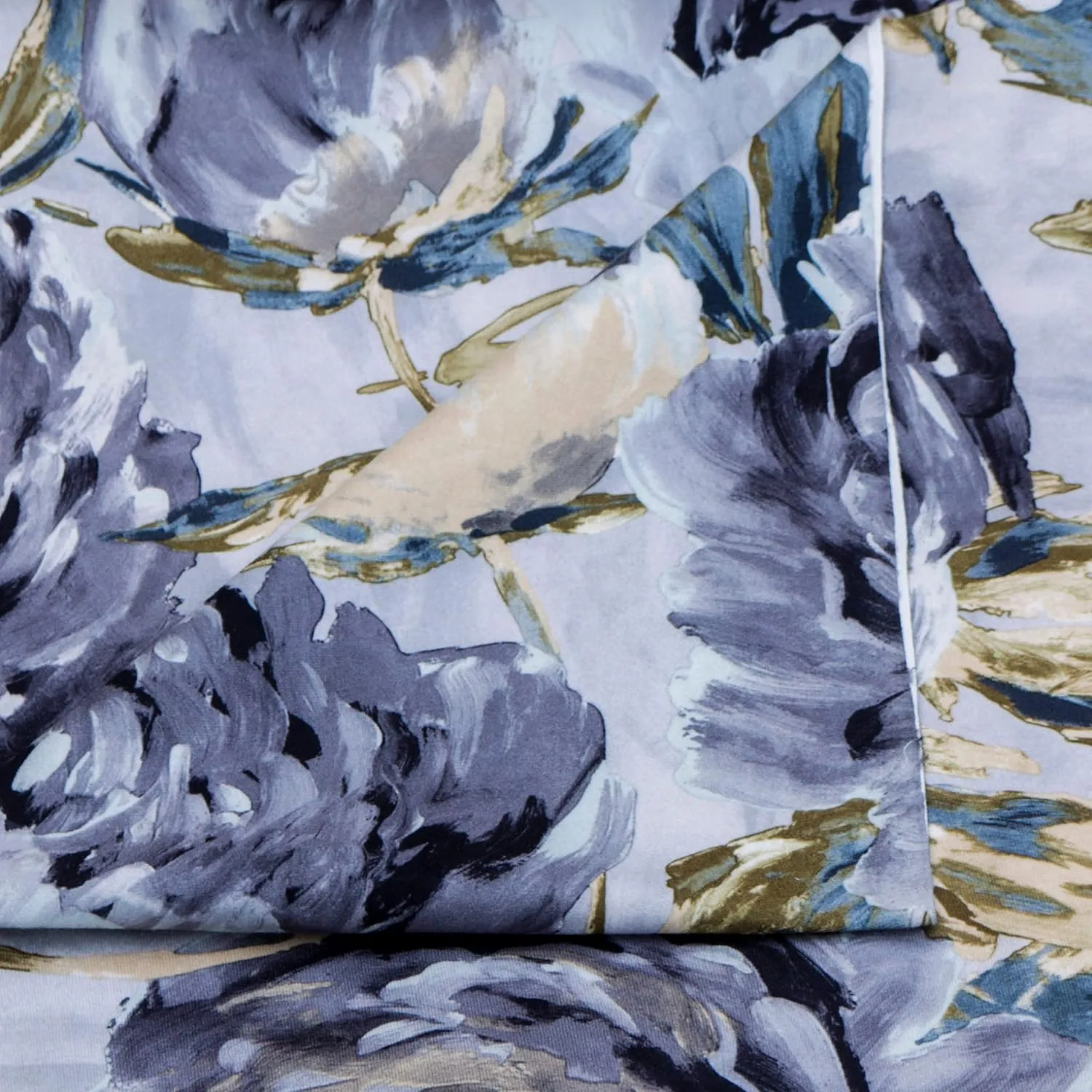 Gray Printed Velvet Fabric by The Yard, 13 Continuous Yards 54 inches Width Midnight Garden Abstract Grey Velvet Fabric, Wholesale Velvet Upholstery for Curtains Bridal Dress