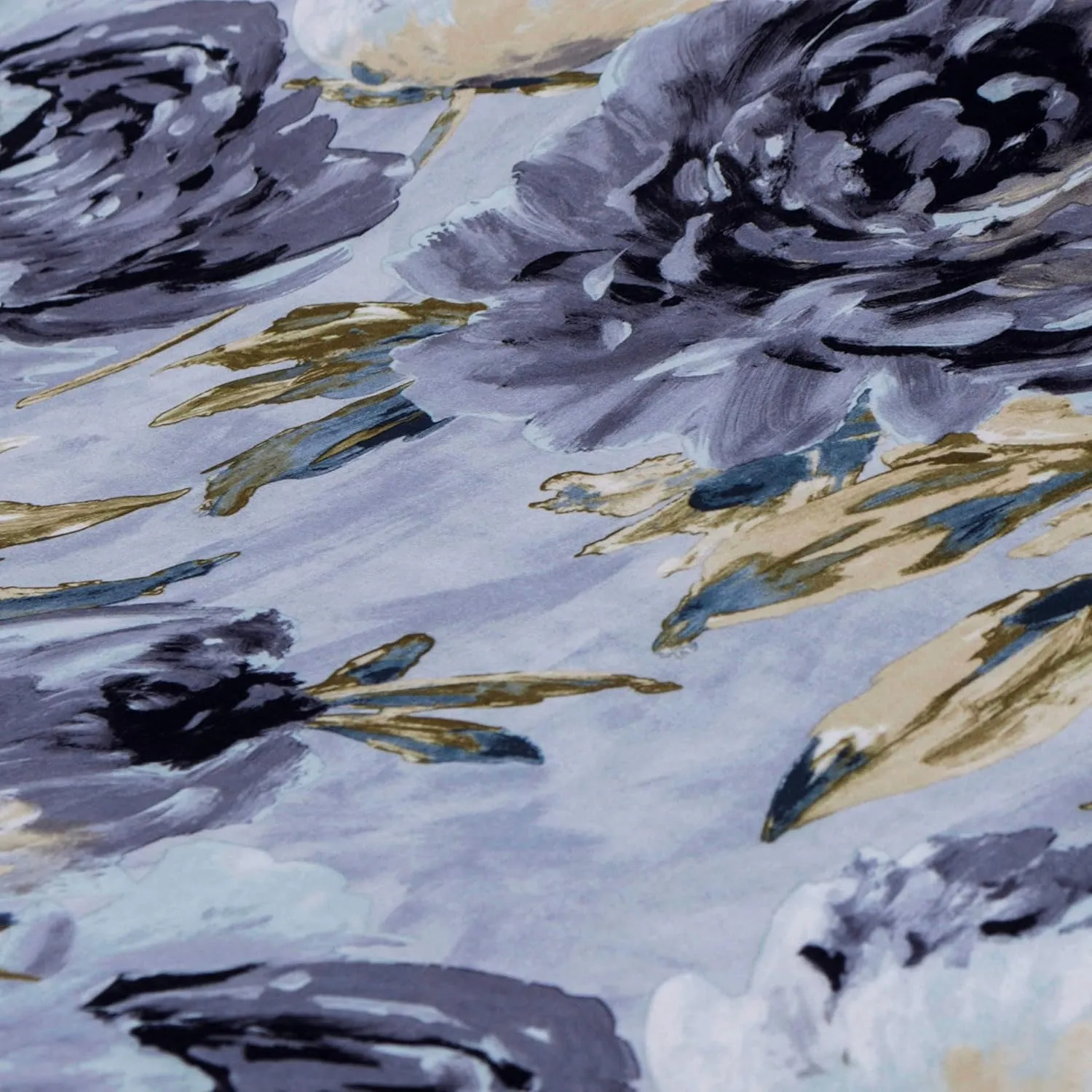 Gray Printed Velvet Fabric by The Yard, 13 Continuous Yards 54 inches Width Midnight Garden Abstract Grey Velvet Fabric, Wholesale Velvet Upholstery for Curtains Bridal Dress