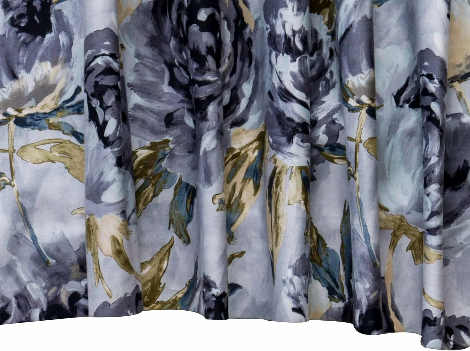Gray Printed Velvet Fabric by The Yard, 13 Continuous Yards 54 inches Width Midnight Garden Abstract Grey Velvet Fabric, Wholesale Velvet Upholstery for Curtains Bridal Dress