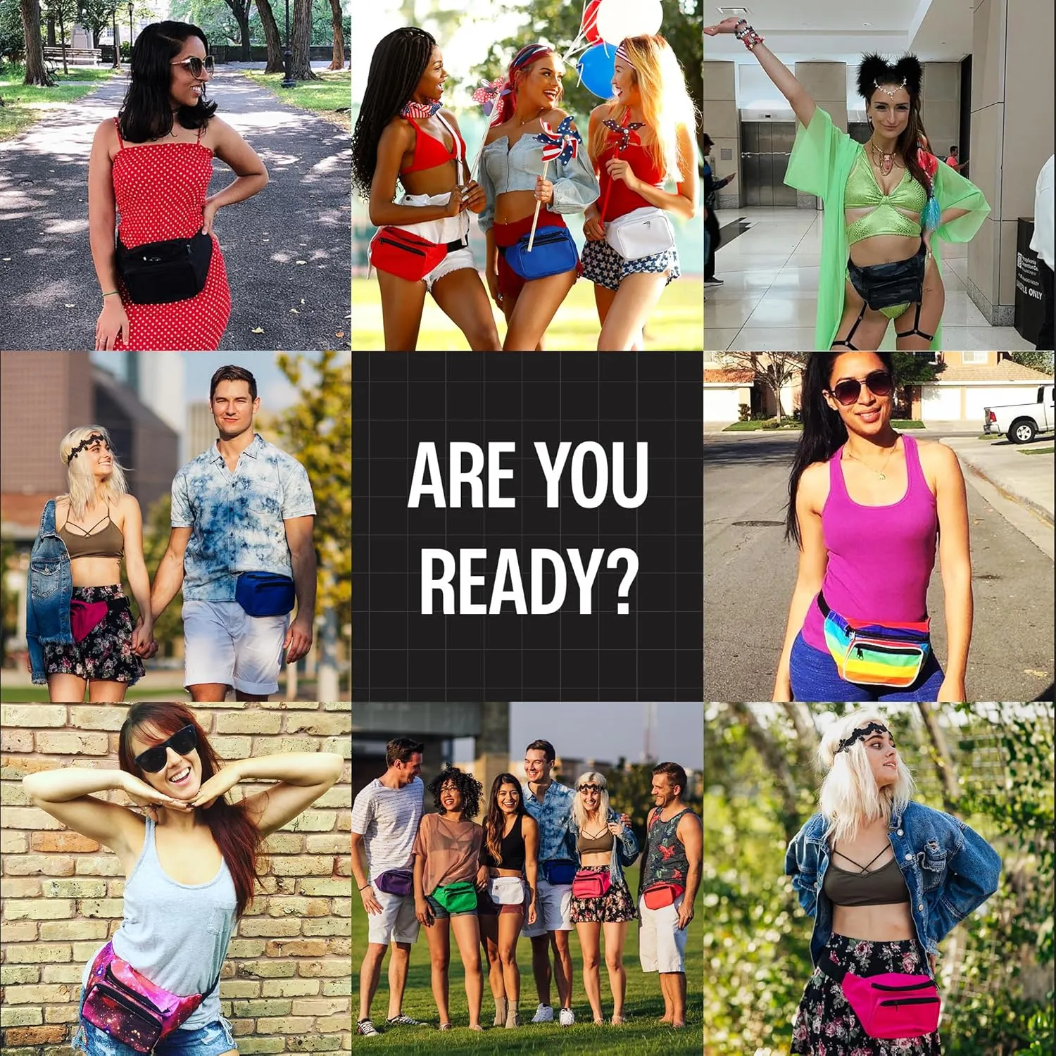 Green Fanny Pack Belt Bag I Mens Fanny Packs for Women Fashionable - Crossbody Bag Bum bag Waist Bag Waist Pack - Hands Free for Hiking, Running, Travel, Waterproof and more