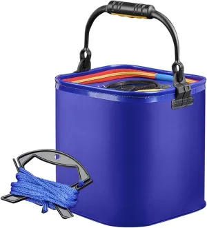 HASMI Bait Bucket Collapsible Fishing Bucket Portable Fish Bucket Live Fish Container EVA Fishing Bait Bucket for Fishing Minnow Bucket