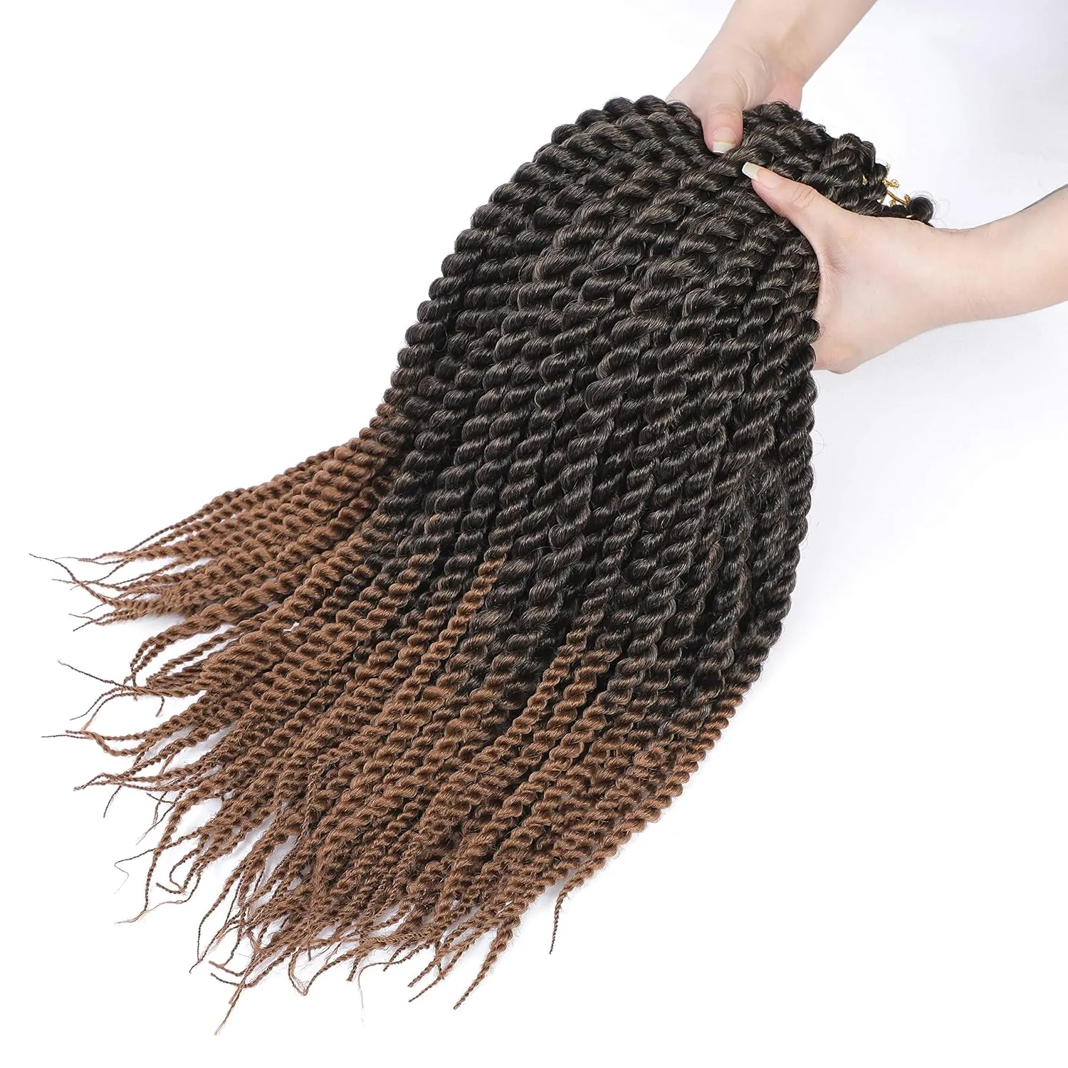 Havana Twist Crochet Hair 6 Packs 12 inch Crochet Braids Senegalese Twist Crochet Braiding Hair (T1B/30)