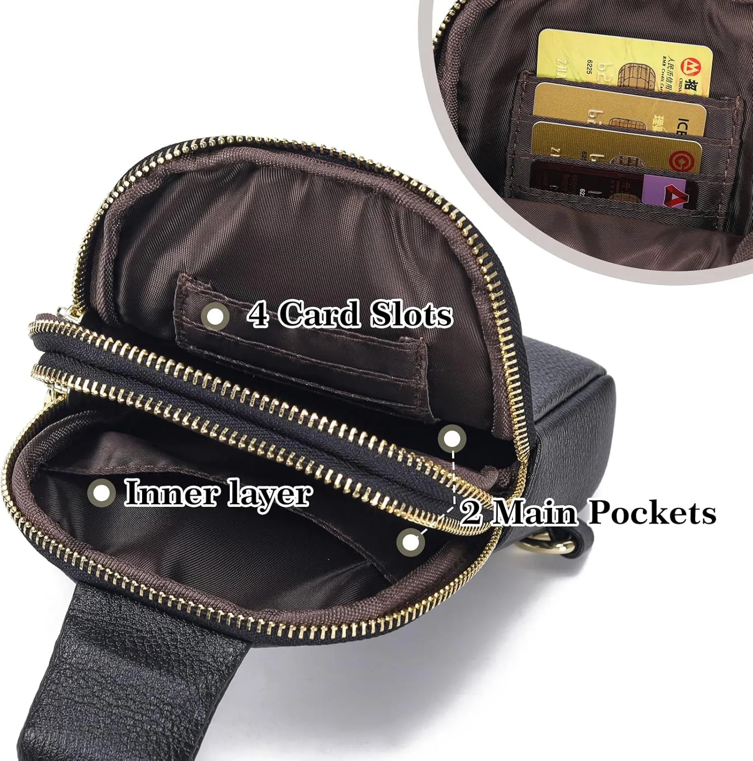 Haytijoe Small Crossbody Sling Bag for Women Travel Purses Anti Theft Cross Body Bag for Woman Fanny Packs