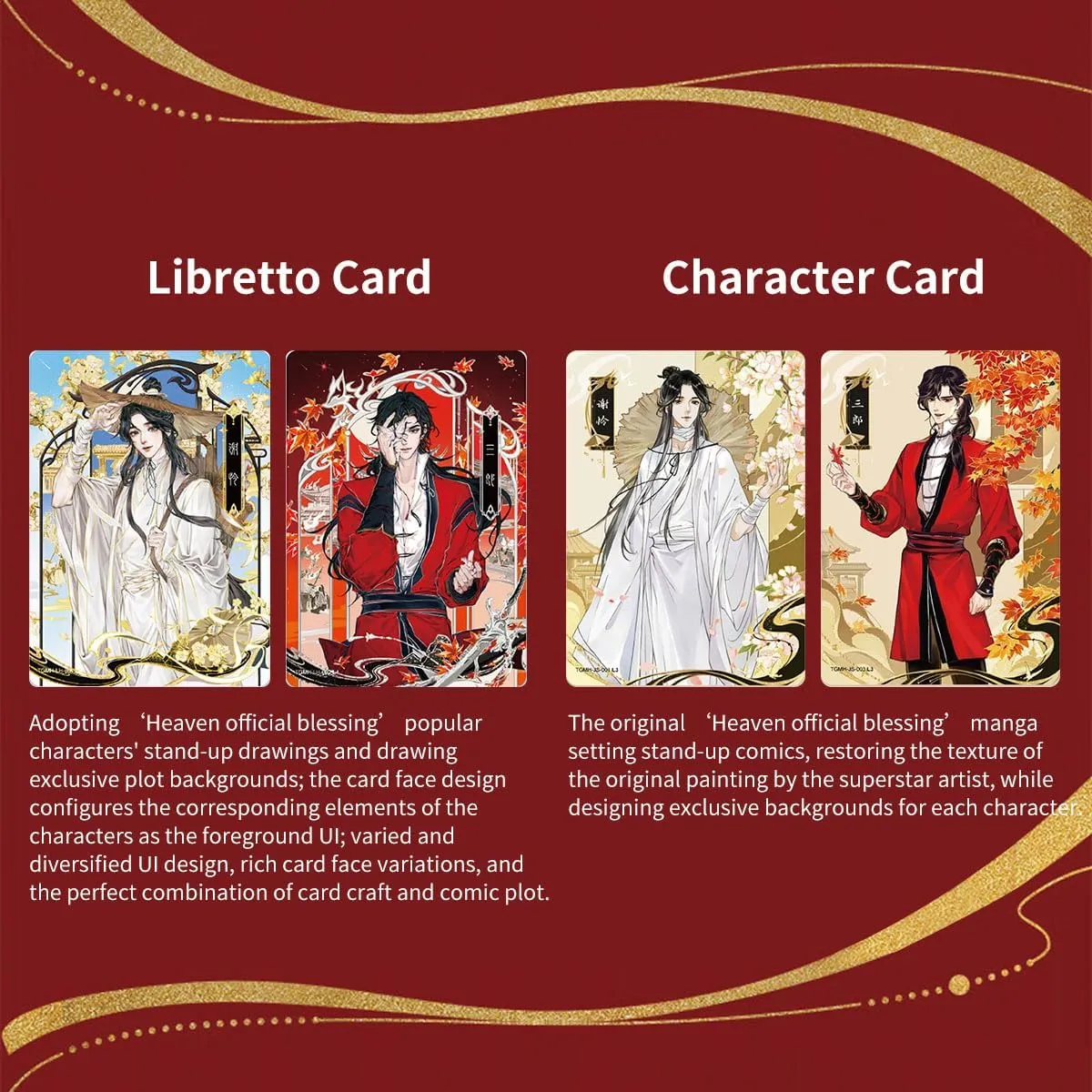 Heaven Official Blessing TCG Card 2nd Booster Packs Official Trading Card- Collectible Decks (2nd One Box (90 Sheets))