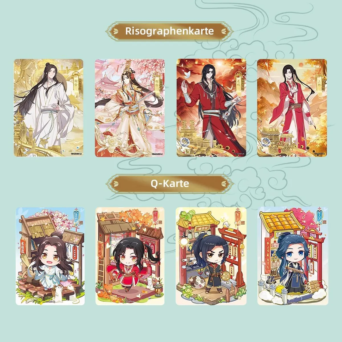 Heaven Official Blessing TCG Card Booster Packs Official Trading Card- Collectible Decks (Half Box (45 Sheets))