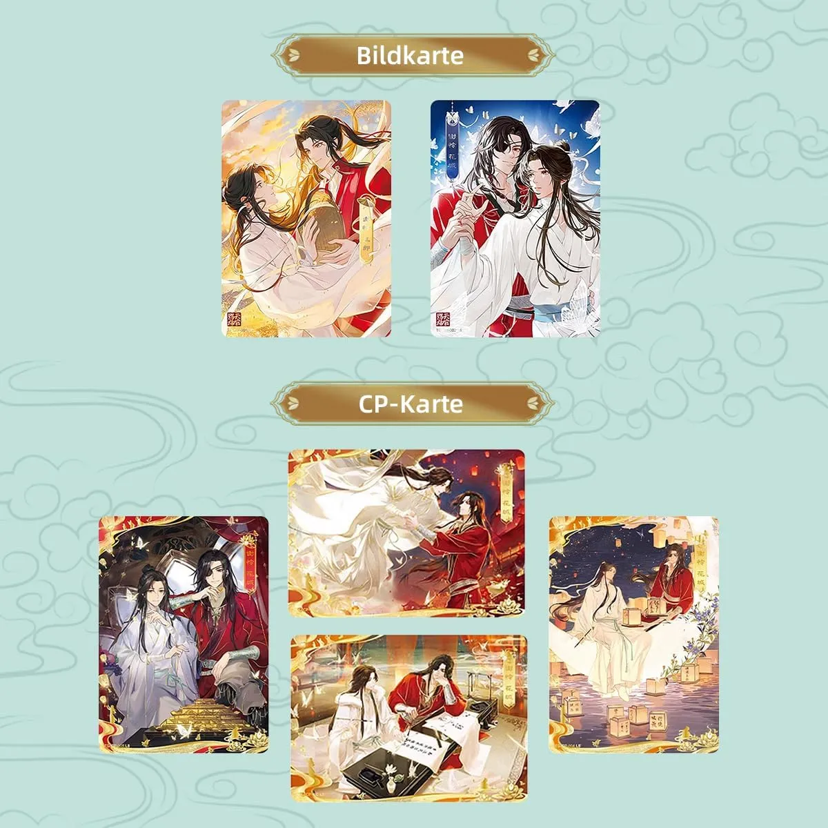 Heaven Official Blessing TCG Card Booster Packs Official Trading Card- Collectible Decks (Half Box (45 Sheets))