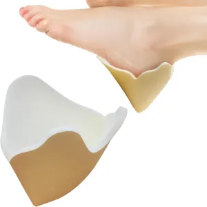 Heel Foam Dressing Waterproof Hydrophilic Pads Heel Protectors for Pressure Sores, 5.1 x 4.7 in Large Blister Bandages High Absorbent Non-Adhesive Wound Dressing (5 Packs)