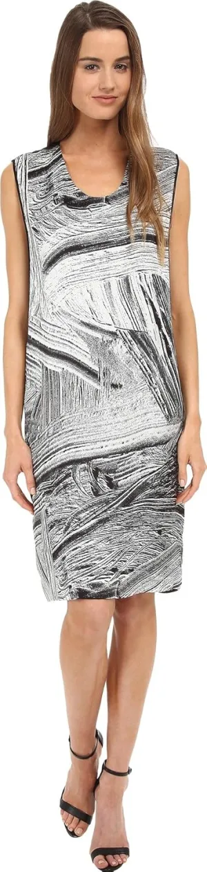 Helmut Lang Women's Method Print Silk Shift Dress