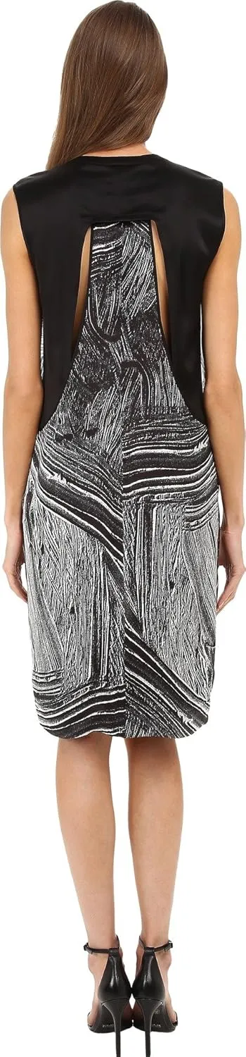 Helmut Lang Women's Method Print Silk Shift Dress