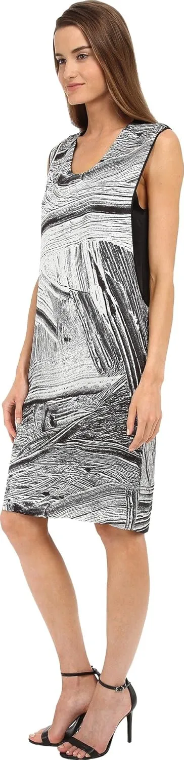 Helmut Lang Women's Method Print Silk Shift Dress