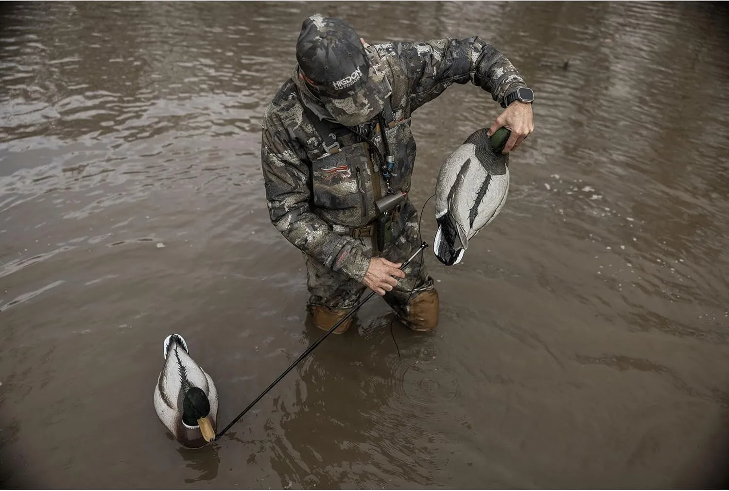 Higdon Outdoors Battleship Swimmer PRO | Motion Decoy for Waterfowl Hunting | Foam Filled Goose & Duck Decoys with Ultra Realistic Swimming Motions