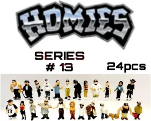 Homies Figures 1.75″ Series #13 Complete Set of 24 Pcs Loose Sealed Bags
