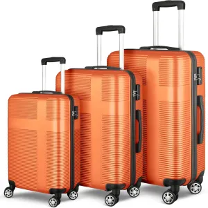 HOUAGI Luggage Sets Hardshell 3pcs Clearance Luggage Hardside Lightweight Suitcase Sets Spinner Wheels TSA Lock 20in/24in/28in