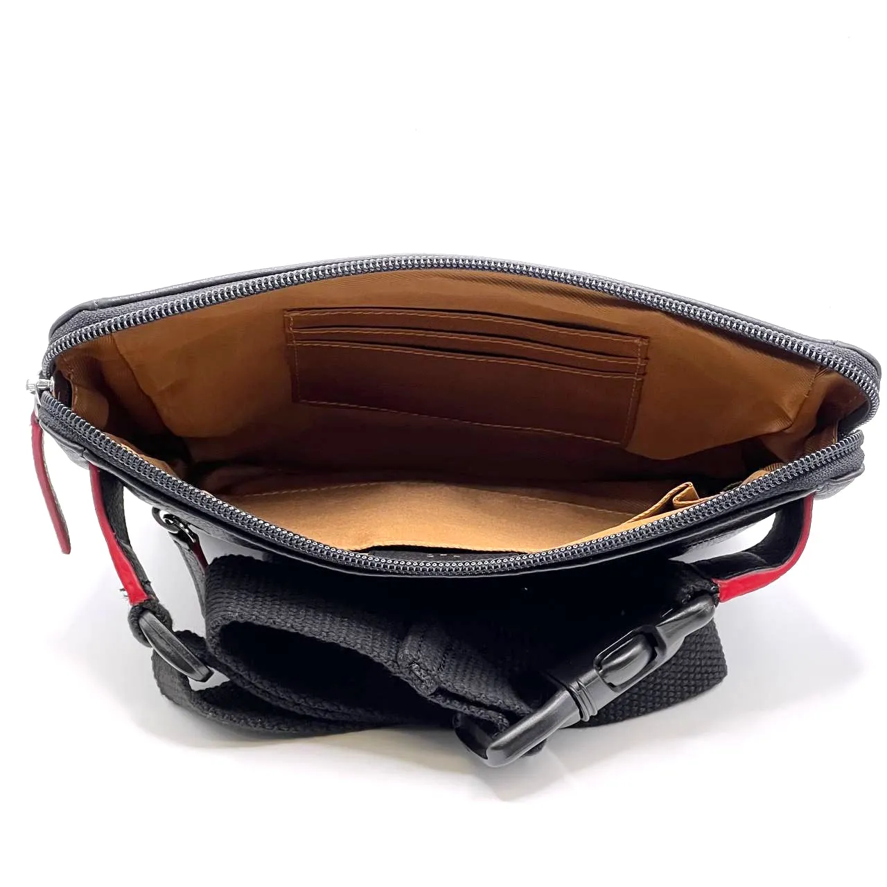 ILI New York Leather Slim Belt Bag - Black