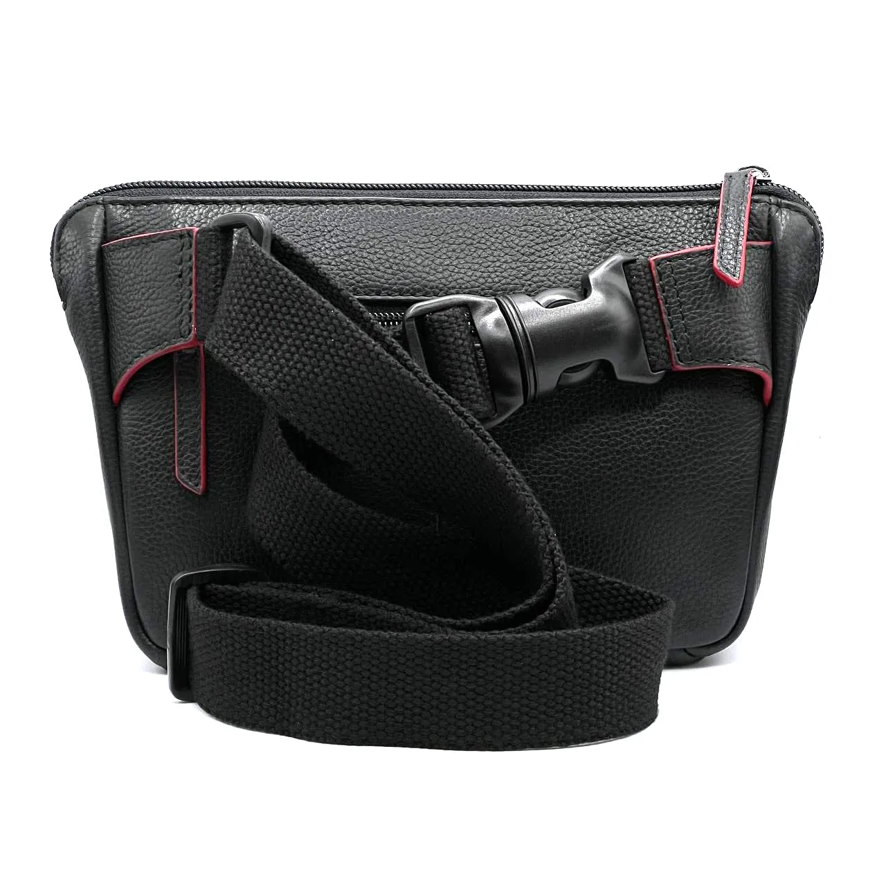 ILI New York Leather Slim Belt Bag - Black