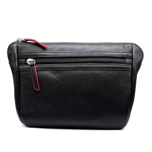 ILI New York Leather Slim Belt Bag - Black