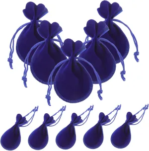 IMIKEYA 10pcs Drawstring Jewelry Pouch Velvet Storage Bag for Candy Jewelry Wedding Favor Party
